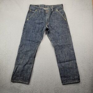 Levis 514 Jeans Men 36X30 Blue Denim Slim Straight Leg Dark Wash Casual